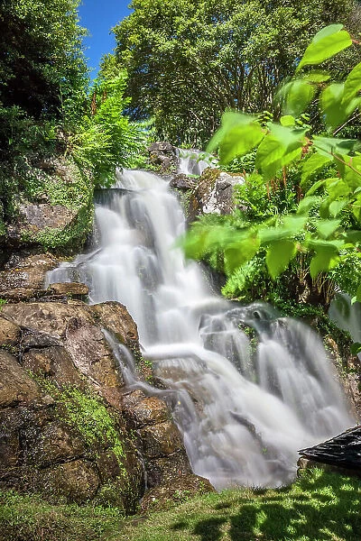 Waterfall in Sheffield Park Garden, East Sussex, England