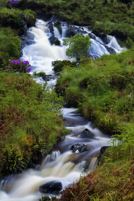 Framed Print : Waterfall in Spring, Glenveagh National Park, Co. Donegal, Ireland Framed Print : Waterfall in Spring, Glenveagh National Park, Co. Donegal, Ireland