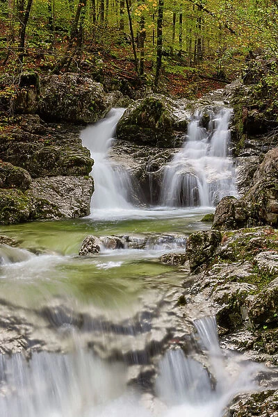 Waterfall in Triglav National Park, Slovenia