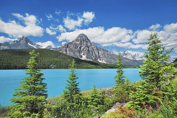 Waterfowl Lake - Canada, Alberta, Banff National Park, Waterfowl Lake - Rocky Mountains