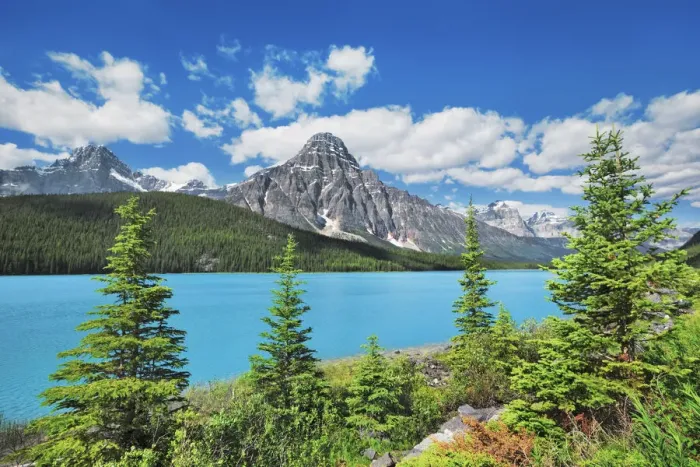 Framed Print : Waterfowl Lake - Canada, Alberta, Banff National Park, Waterfowl Lake - Rocky Mountains Framed Print : Waterfowl Lake - Canada, Alberta, Banff National Park, Waterfowl Lake - Rocky Mountains