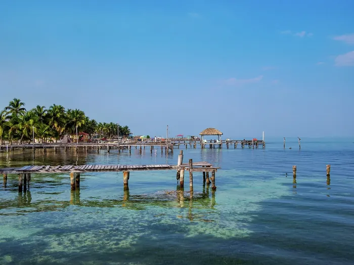 Framed Print : Waterfront of Caye Caulker, Belize District, Belize Framed Print : Waterfront of Caye Caulker, Belize District, Belize