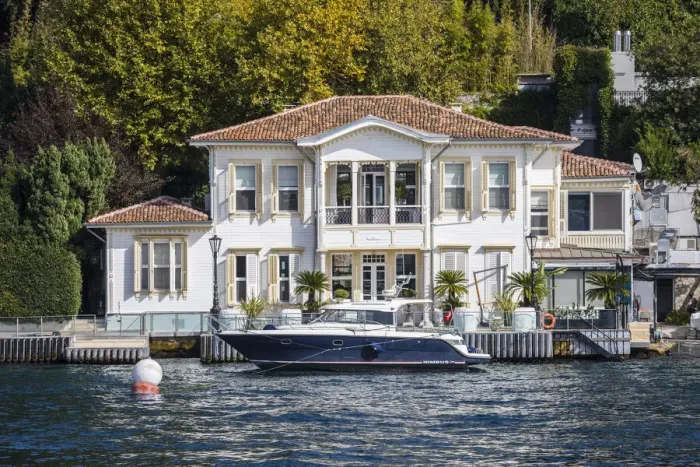 Framed Print : Waterfront villa on the Asian side of the Bosphorus, Istanbul, Turkey Framed Print : Waterfront villa on the Asian side of the Bosphorus, Istanbul, Turkey