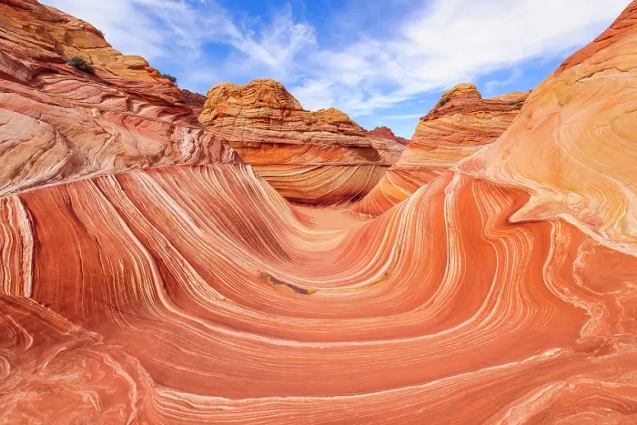 Framed Print : The Wave at Coyote Buttes in the Paria Canyon-Vermilion Cliffs Wilderness, Arizona, USA Framed Print : The Wave at Coyote Buttes in the Paria Canyon-Vermilion Cliffs Wilderness, Arizona, USA