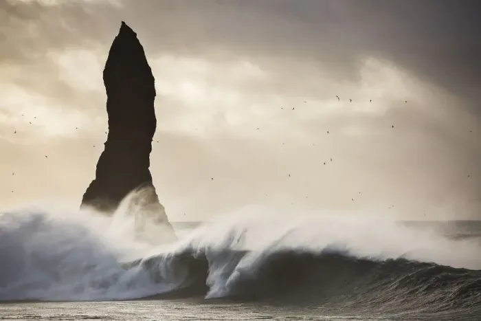 Framed Print : Waves at Reynisdrangar, Vik Southern Iceland, Iceland Framed Print : Waves at Reynisdrangar, Vik Southern Iceland, Iceland