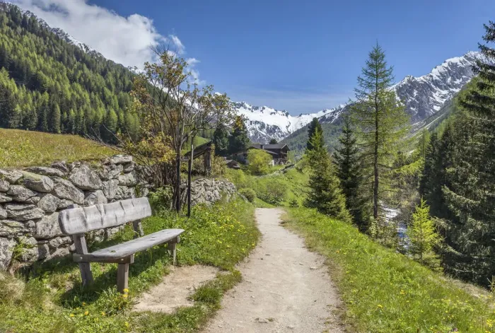 Framed Print : Way of the Cross to the Heilig-Geist Church in Kasern, Hinteres Ahrntal, South Tyrol, Italy