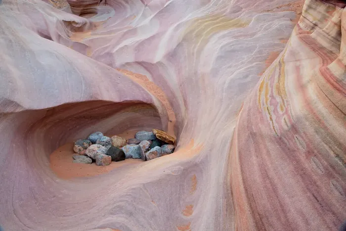 Framed Print : Weathered sandstones in a slot canyon- Kaolin Wash or Pink Canyon, Valley of Fire State Park, Nevada, USA Framed Print : Weathered sandstones in a slot canyon- Kaolin Wash or Pink Canyon, Valley of Fire State Park, Nevada, USA
