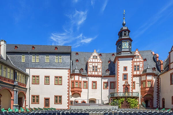 Weilburg palace, Weilburg an der Lahn, Westerwald, Taunus, Hesse, Germany, Europe