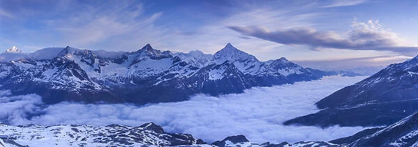 Weisshorn above Zermatt, Valais, Switzerland