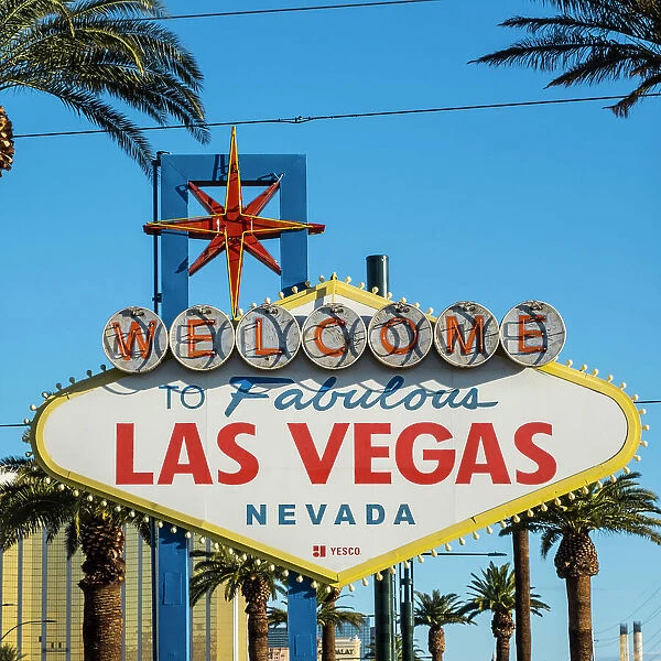 Welcome to Las Vegas sign, The Strip, Las Vegas, Nevada, USA