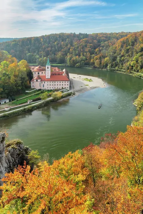 Framed Print : Weltenburg monastery near Kelheim on the Danube, Altmuhltal Nature Park, Lower Bavaria, Germany Framed Print : Weltenburg monastery near Kelheim on the Danube, Altmuhltal Nature Park, Lower Bavaria, Germany