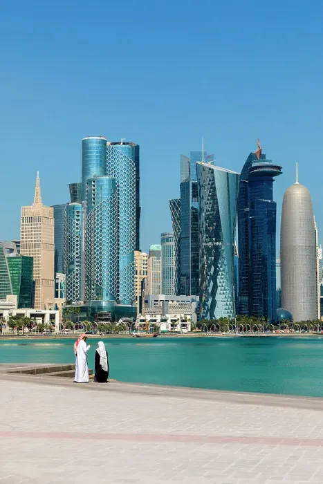 Framed Print : West Bay Skyline, Doha, Qatar, West Asia Framed Print : West Bay Skyline, Doha, Qatar, West Asia