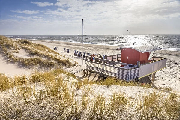West beach of Kampen, Sylt, Schleswig-Holstein, Germany