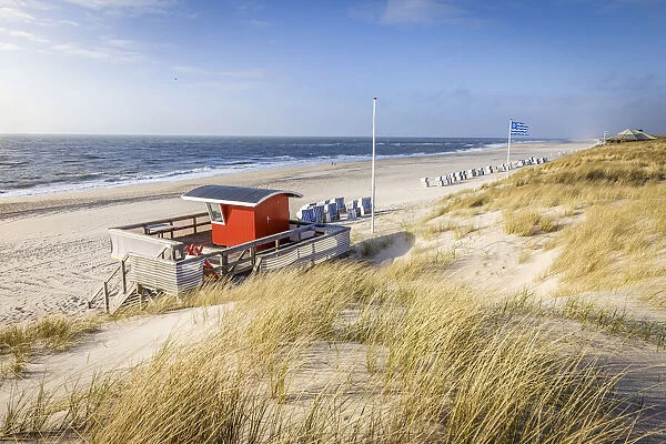 West beach of Kampen, Sylt, Schleswig-Holstein, Germany