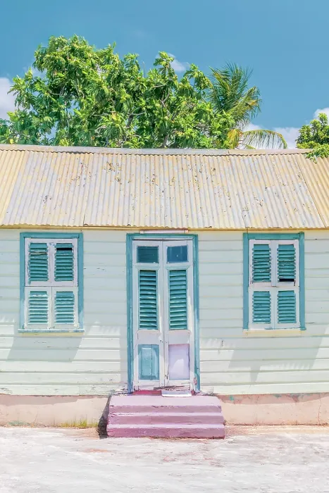 Framed Print : West Indies, Barbados, Christ Church, Oistins, Traditional Bajan House Framed Print : West Indies, Barbados, Christ Church, Oistins, Traditional Bajan House