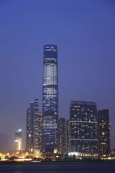 West Kowloon Cultural District with ICC buillding, Kowloon, Hong Kong, China