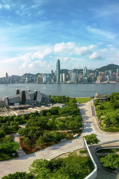 Framed Print : West Kowloon Cultural District and skyline of Hong Kong Island, Kowloon, Hong Kong Framed Print : West Kowloon Cultural District and skyline of Hong Kong Island, Kowloon, Hong Kong