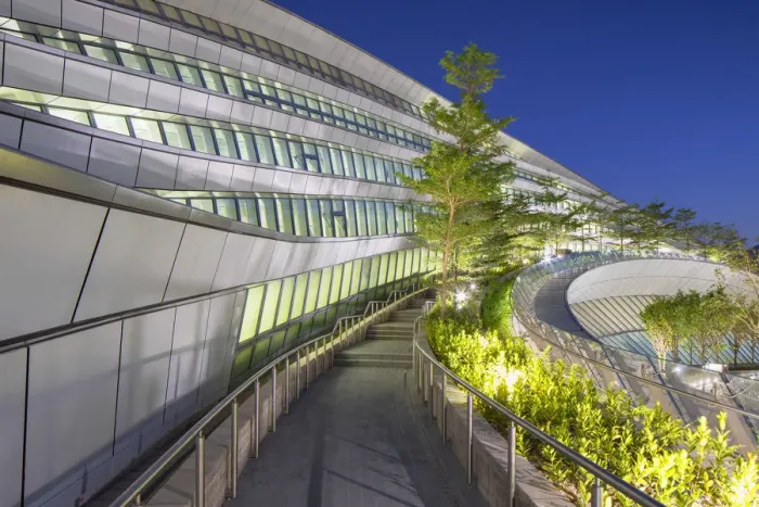 Framed Print : West Kowloon High Speed Rail Station at dusk, Kowloon, Hong Kong