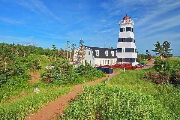 West Point Lighthouse and red sand West Point, Prince Edward Island, Canada