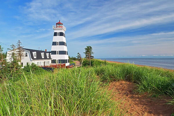 West Point Lighthouse and red sand West Point, Prince Edward Island, Canada