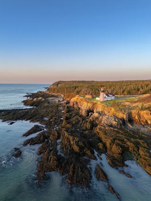 Framed Print : West Quoddy Head Lighthouse, Quoddy Head State Park, Lubec, Maine, New England, USA