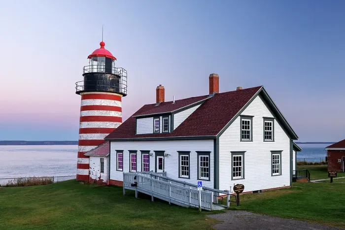 Framed Print : West Quoddy Head Lighthouse, Quoddy Head State Park, Lubec, Maine, New England, USA Framed Print : West Quoddy Head Lighthouse, Quoddy Head State Park, Lubec, Maine, New England, USA