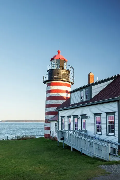 Framed Print : West Quoddy Head Lighthouse, Quoddy Head State Park, Lubec, Maine, New England, USA Framed Print : West Quoddy Head Lighthouse, Quoddy Head State Park, Lubec, Maine, New England, USA
