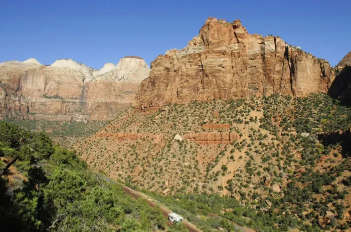 Framed Print : West Temple Mountain, Zion National park, Utah, USA