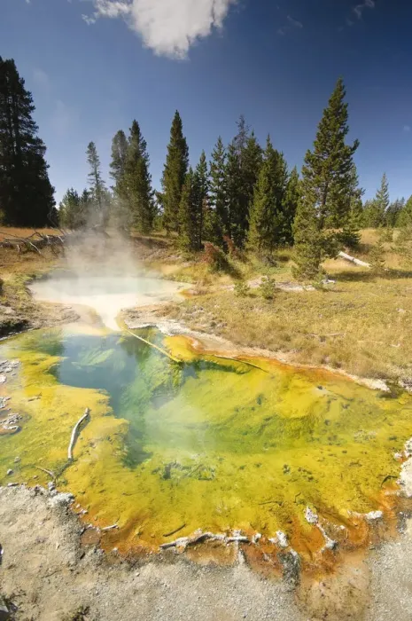 Framed Print : West Thumb Geyser Basin, Yellowstone National Park, Wyoming, USA