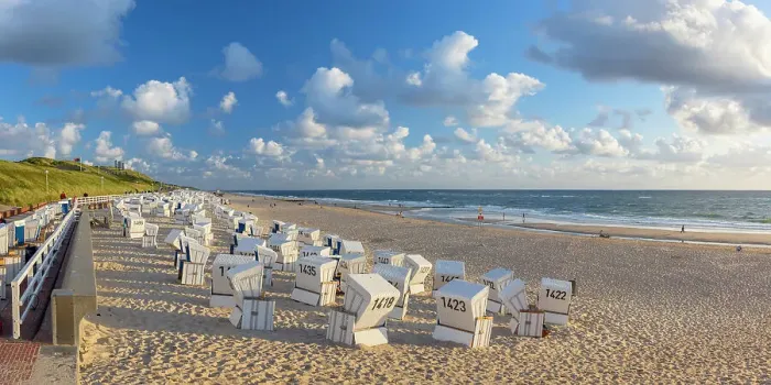 Framed Print : Westerland beach, Sylt, Schleswig Holstein, Germany