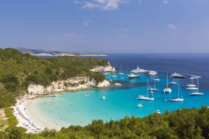 Framed Print : Western Europe, Greece, Ionian Islands, Paxos, Antipaxos