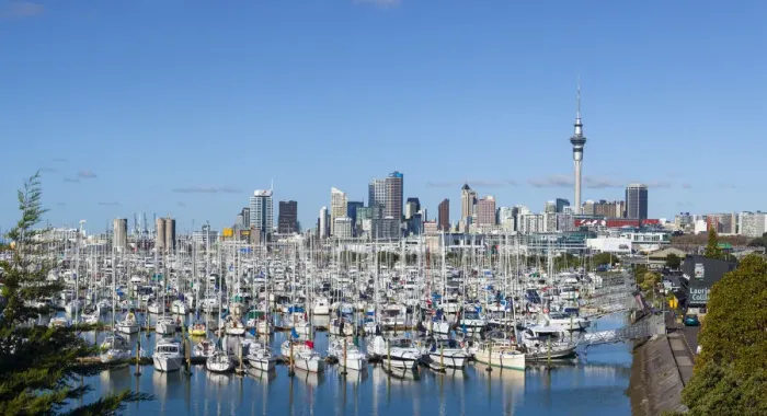 Framed Print : Westhaven Marina & City Skyline, Auckland, Northland, North Island, New Zealand Framed Print : Westhaven Marina & City Skyline, Auckland, Northland, North Island, New Zealand