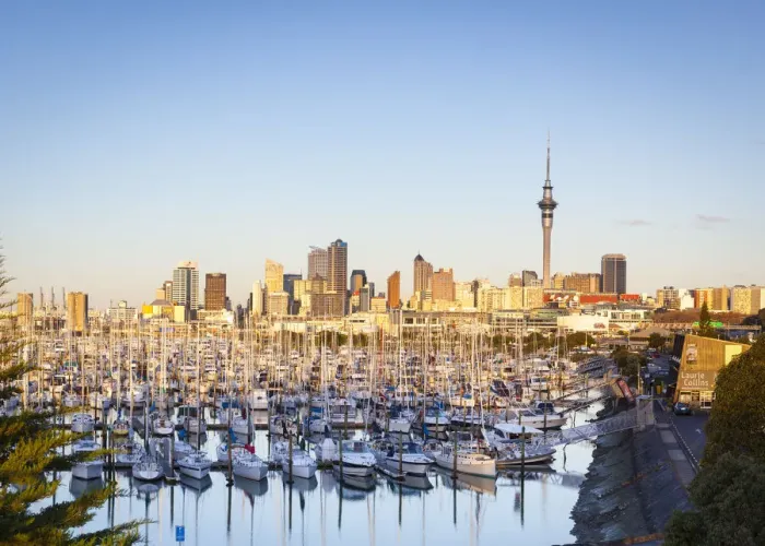 Framed Print : Westhaven Marina & city skyline illuminated at sunset, Waitemata Harbour, Auckland Framed Print : Westhaven Marina & city skyline illuminated at sunset, Waitemata Harbour, Auckland