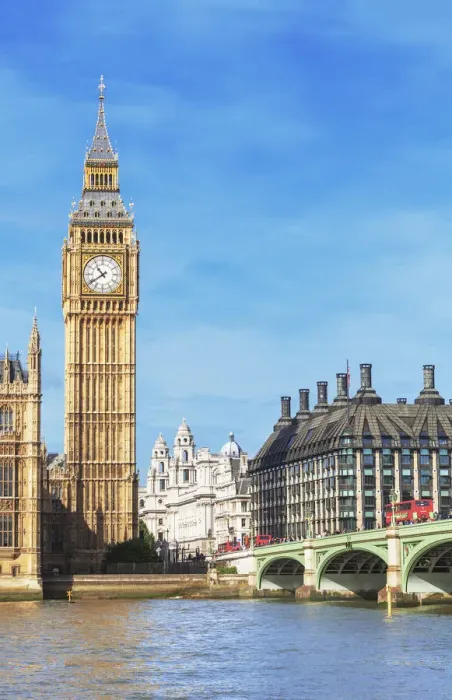 Framed Print : Westminster Bridge and Big Ben, London, England, UK