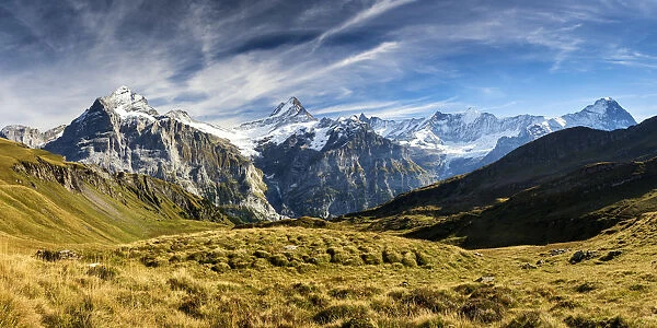 Wetterhorn & Schreckhorn, Grindelwald, Bernese Oberland, Switzerland