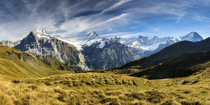 Framed Print : Wetterhorn & Schreckhorn, Grindelwald, Bernese Oberland, Switzerland Framed Print : Wetterhorn & Schreckhorn, Grindelwald, Bernese Oberland, Switzerland