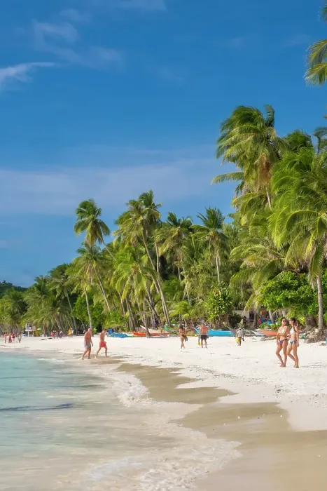Framed Print : White Beach, Boracay Island, Aklan Province, Western Visayas, Philippines