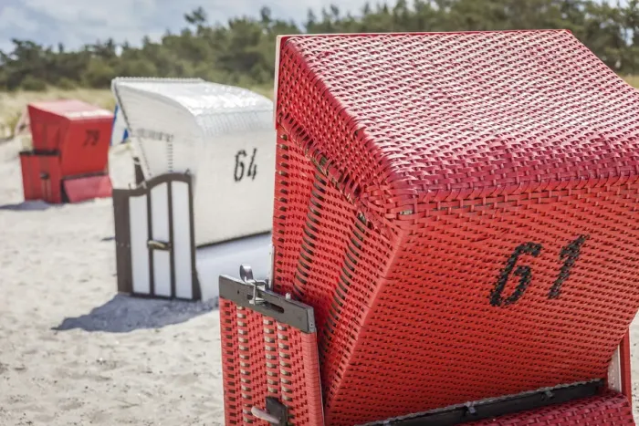 Framed Print : White and red beach chairs in Zingst, Mecklenburg-Western Pomerania, Northern Germany Framed Print : White and red beach chairs in Zingst, Mecklenburg-Western Pomerania, Northern Germany