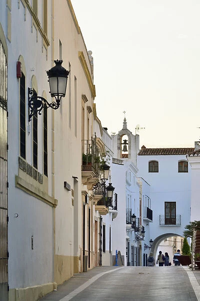 The white washed houses of Olivenza. Extremadura, Spain