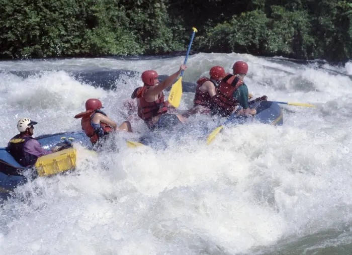 Framed Print : White-Water rafting can be arranged on the Victoria Framed Print : White-Water rafting can be arranged on the Victoria