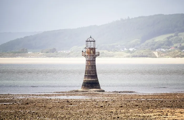 Framed Print : Whiteford Point Lighthouse at low tide, the only cast-iron lighthouse in Britain which is wave-washed, at Whiteford Point near Whiteford Sands, Gower Peninsula, Swansea, Wales Framed Print : Whiteford Point Lighthouse at low tide, the only cast-iron lighthouse in Britain which is wave-washed, at Whiteford Point near Whiteford Sands, Gower Peninsula, Swansea, Wales