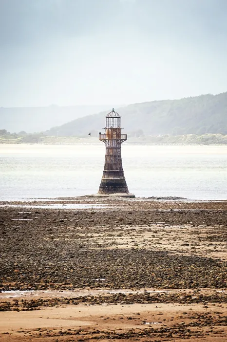 Framed Print : Whiteford Point Lighthouse at low tide, the only cast-iron lighthouse in Britain which is wave-washed, at Whiteford Point near Whiteford Sands, Gower Peninsula, Swansea, Wales Framed Print : Whiteford Point Lighthouse at low tide, the only cast-iron lighthouse in Britain which is wave-washed, at Whiteford Point near Whiteford Sands, Gower Peninsula, Swansea, Wales
