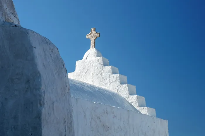 Framed Print : Whitewashed church roof with cross, Chora (Mykonos Town), Mykonos, Cyclades Islands, Greece, Europe Framed Print : Whitewashed church roof with cross, Chora (Mykonos Town), Mykonos, Cyclades Islands, Greece, Europe