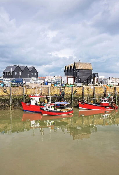 Whitstable harbour, built in 1832, the first harbour in England to be served by a railway (Crab and Winkle Line), Whitstable, Kent, England