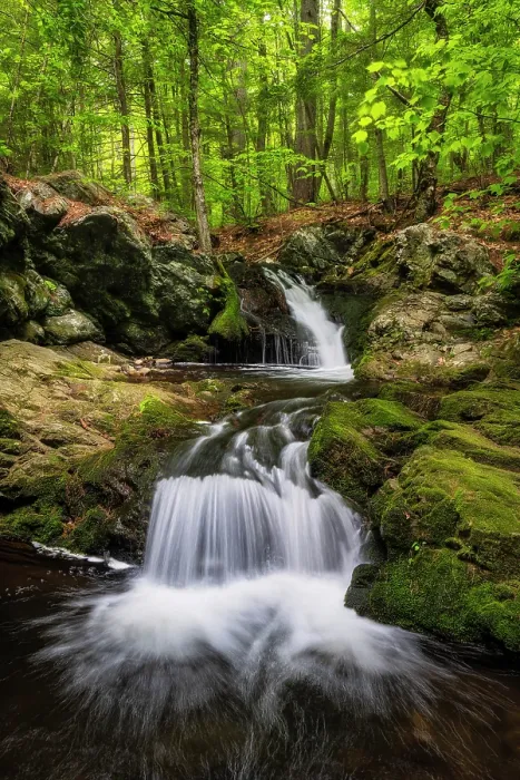 Framed Print : Whittier Falls, Brook Walk, Moultonborough, New Hampshire, USA