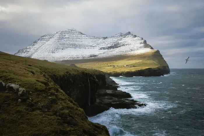 Framed Print : The wild coast of Viðareiði. Island of Viðoy. Faroe Islands Framed Print : The wild coast of Viðareiði. Island of Viðoy. Faroe Islands