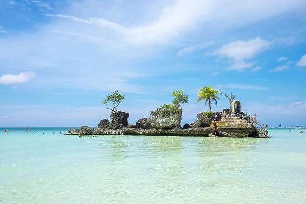 Willys Rock, White Beach, Boracay Island, Aklan Province, Western Visayas