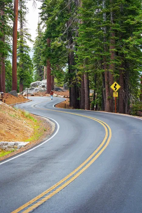 Framed Print : Winding road, Yosemite National Park, California, USA