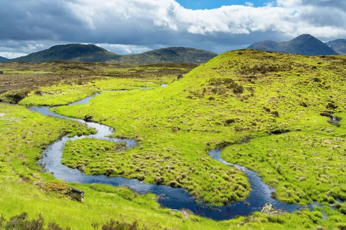 Framed Print : Winding stream near Loch Ba, Glencoe, Scottish Highlands, Scotland, UK Framed Print : Winding stream near Loch Ba, Glencoe, Scottish Highlands, Scotland, UK