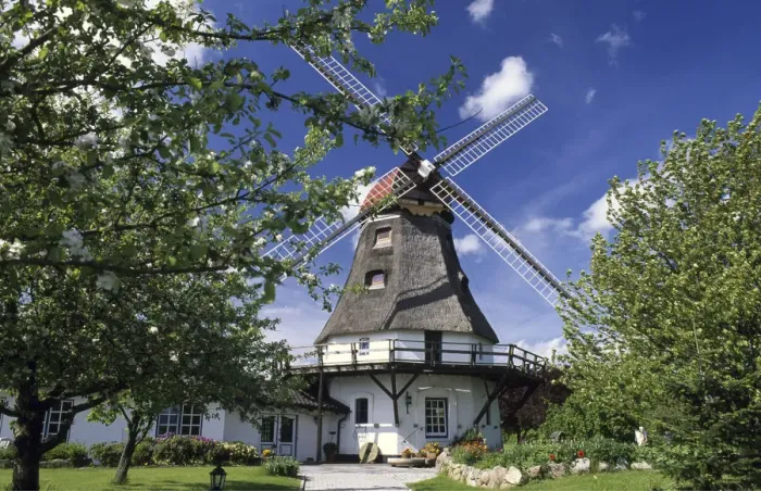 Framed Print : Windmill in Graodersby, Schleswig-Holstein, Germany Framed Print : Windmill in Graodersby, Schleswig-Holstein, Germany